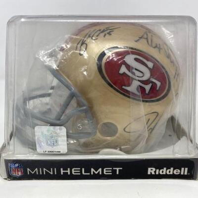 2108	

San Francisco 49ers Autographed Mini Helmet
San Francisco 49ers Autographed Mini Helmet