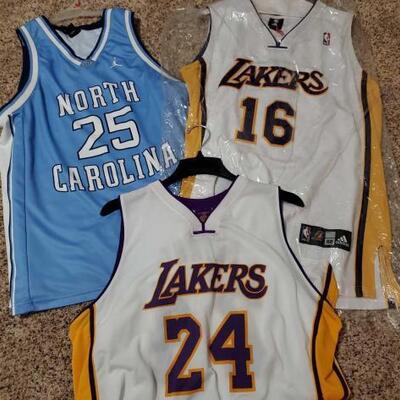#2520 â€¢ 2 Lakers Jersery and North Carolina Basketball Jersery
