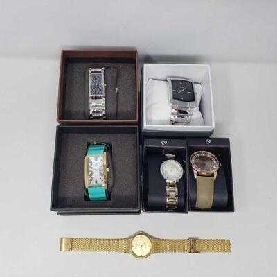 #260 â€¢ Five Womens Watches And One Mens Watch