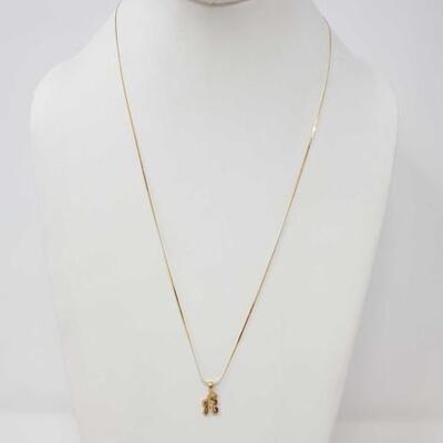 #104 â€¢ 14k Gold Chain With 14k 