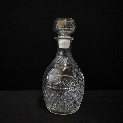 Clear Glass Decanter with Stopper