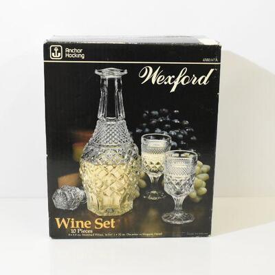 Anchor Hocking Wexford 10Pc Wine Set Original Box