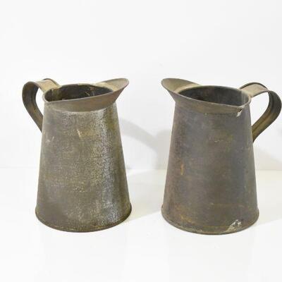 Tin / Metal Pitchers with Spout