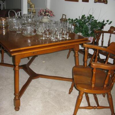 refractor ends dining table  BUY IT NOW $ 145.00
captain chairs  BUY IT NOW $ 30.00 EACH