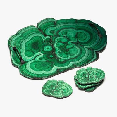 Serving trays with Malachite, Geode or Ammonite imagery $20 each