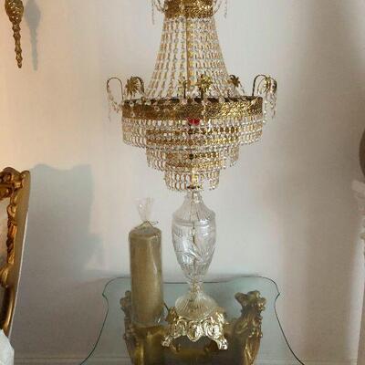 there are 2 of these wonderful chandelier lamps