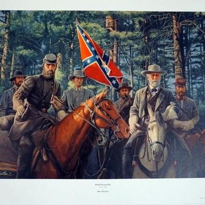 1041	MORT KUNSTLER LIMITED ED PRINT  SIGNED AND NUMBERED 451, *MODEL PARTNERSHIP*. 24 1/4 IN X 30 1/4 IN OVERALL
