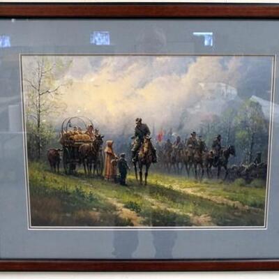1097	FRAMED LIMITED EDITION , CIVIL WAR PRINT BY G. HARVEY, *SIEGE OF THE SOUTH*  631/12500, 37 3/4 IN X 30 IN OVERALL
