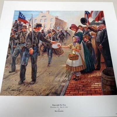 1079	MORT KUNSTLER LIMITED ED PRINT  SIGNED AND NUMBERED 744, *ESPECIALLY FOR YOU*. 18 1/2 IN X 19 IN OVERALL
