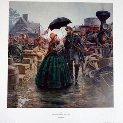 1044	MORT KUNSTLER LIMITED ED PRINT  SIGNED AND NUMBERED 1800, *JULIA*. 23 1/2 IN X 32 3/4  IN OVERALL
