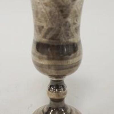 1068	STERLING SILVER KIDDISH CUP W/ENGRAVED DECORATIONS, HAS STAR OF DAVID, ETC, 4 1/4 IN HIGH, 1.37 TOZ
