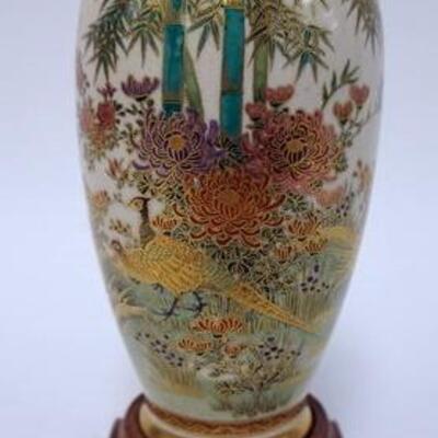 1030	SATSUMA VASE MARKED IN RED AT BOTTOM, 6 IN HIGH
