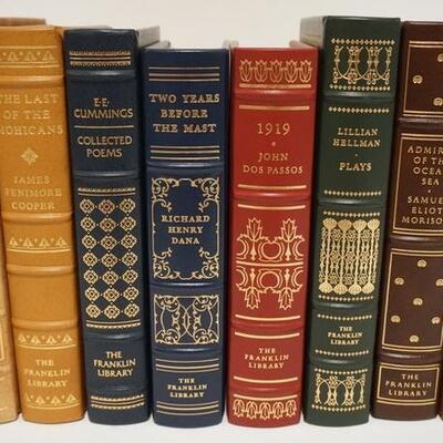 1024	GROUP OF 8 LEATHER BOUND GILT EDGE FRANKLIN LIBRARY BOOKS
