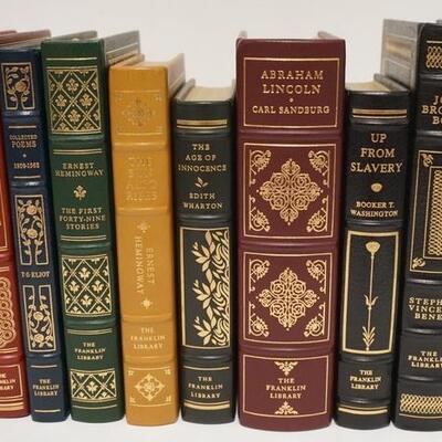 1023	GROUP OF 8 LEATHER BOUND GILT EDGE FRANKLIN LIBRARY BOOKS

