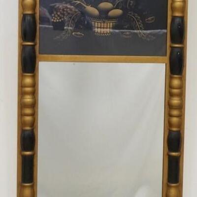 1095	HITCHCOCK PAINT DECORATED MIRROR, 17 1/2 IN X 31 IN
