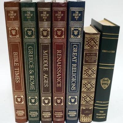 1027	GROUP OF 7 ASSORTED LEATHER BOUND BOOKS
