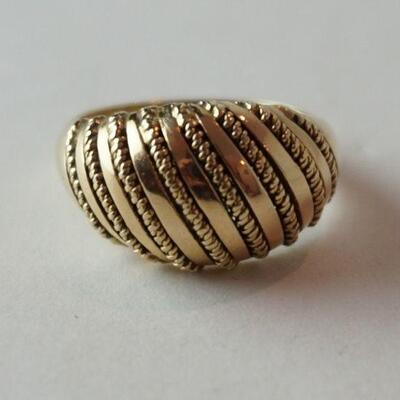 1274	14K GOLD RING MARKED 585, SIZE 6. TOTAL APPROXIMATE WEIGHT 3.863 DWT	100	200	50	PLEASE PAY ATTENTION FOR DAILY ADDITIONS TO THIS...