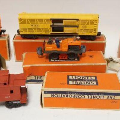 1214	LIONEL TRAIN SET, 1110 LOCOMOTIVE, NO 50 GANG CAR & OTHERS, ALSO INCLUDES TRACK	50	100	25	PLEASE PAY ATTENTION FOR DAILY ADDITIONS...