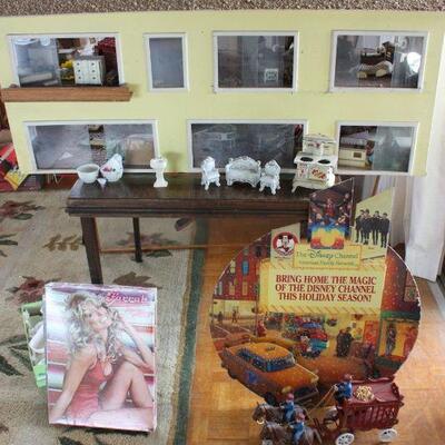 Vintage Doll House with Furniture
 