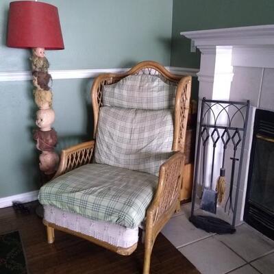 Bamboo recliner chair 