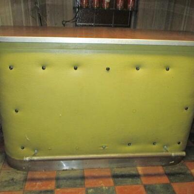 Cool Retro 1950's Bar With Attached Refrigerator 