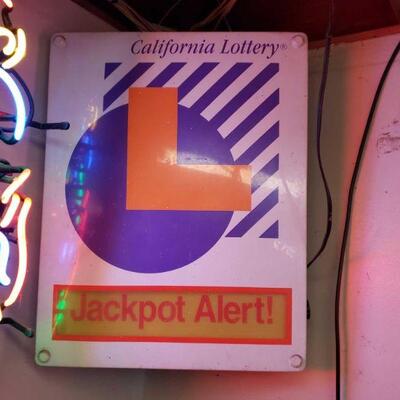 558	
California Lottery Jackpot Alert Sign
Measures Approx: Doesn't Light Up