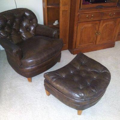 Chair and ottoman $35