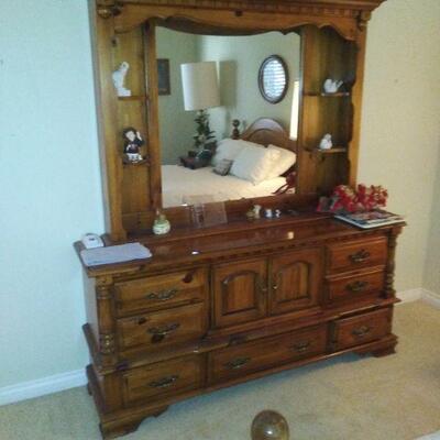 Dresser and mirror $75