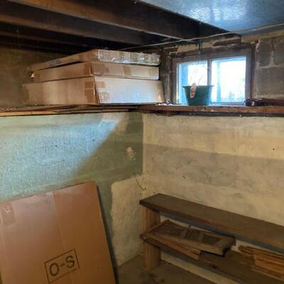 Boxes of unused artist board