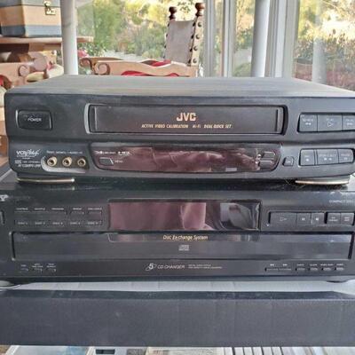 #2022 â€¢ JVC VCR And Sony 5 CD Player