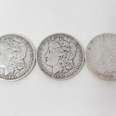 566	

3 1921 Morgan Silver Dollars
3 1921 Morgan Silver Dollars