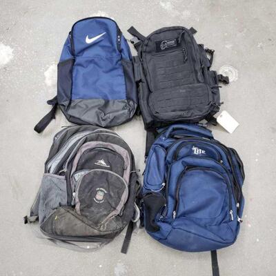 3222	

Backpacks
4 Backpacks