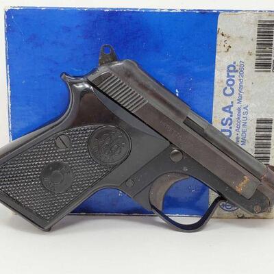 708	

Beretta 950 .25 Pistol
CA OK, No CA Shipping
Serial Number: BT72233V
Barrel Length: 2.5"

California Transfer Available. CA...