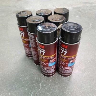 3244	

3M Super 77 Spray Adhesive
7 Cans Of 3M Super 77 Spray Adhesive