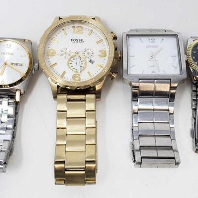 2454	

Four Watches
Brands include Nixon, Fossil, and Wlisth