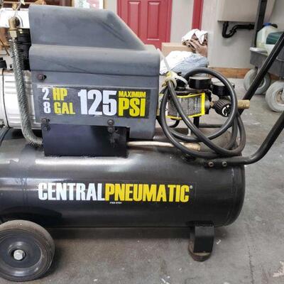 3298	

Central Pneumatic 8 Gal 2Hp Air Compressor
Central Pneumatic 8 Gal 2Hp Air Compressor