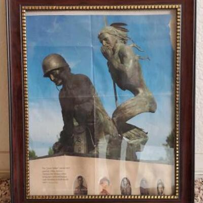 #3786 â€¢ Framed American Legion Magazine of The "Spirit Talker"