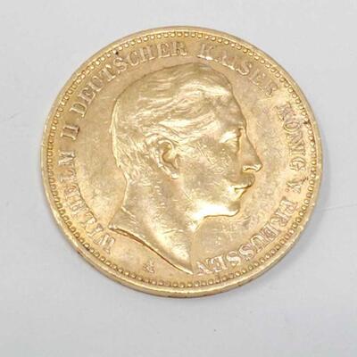 540	

1906 Germany 20 Mark Gold Coin
1906 Germany 20 Mark Gold Coin