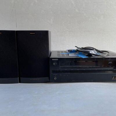 4060	

Onkyo Av Receiver, 2 Klipsch Speakers
Onkyo Av Receiver, 2 Klipsch Speakers