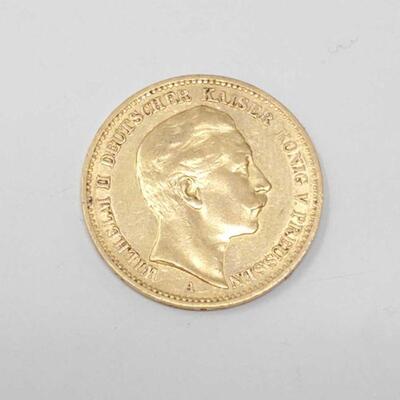 534	

1889 Germany 20 Mark Gold Coin
1889 Germany 20 Mark Gold Coin