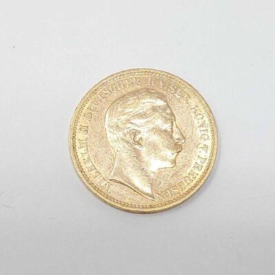 532	

1901 Germany 20 Mark Gold Coin
1901 Germany 20 Mark Gold Coin