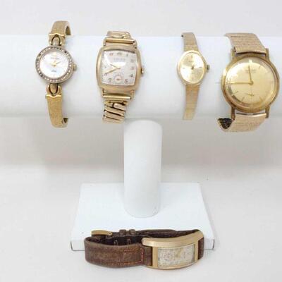 2450	

4 Vintage Gruen Watches And Armitron Watch
4 Vintage Gruen Watches And Armitron Watch