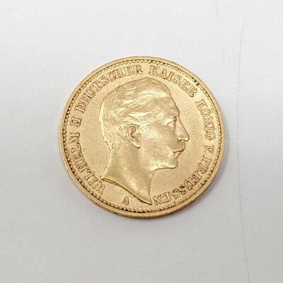 520	

1901 Germany 20 Mark Gold Coin
1901 Germany 20 Mark Gold Coin