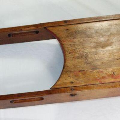 Antique Victorian 1880â€™s Wooden Childâ€™s Sled (10 .5â€ x 36.5â€)