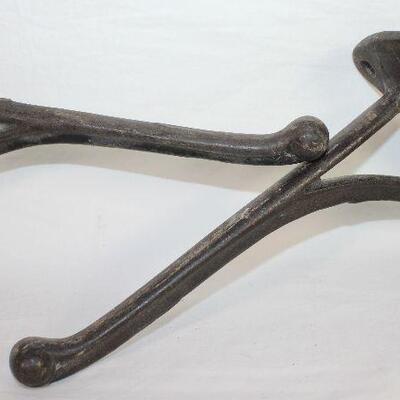 Antique Cast Iron Wall Brackets/Plant Hangers (7 3/4â€ x 5â€) 