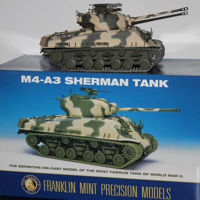 Franklin Mint Precision Models Mr-A3 Sherman Tank Scale1;24 Mint in Box