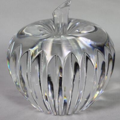Waterford Crystal Stemmed Apple Paperweight