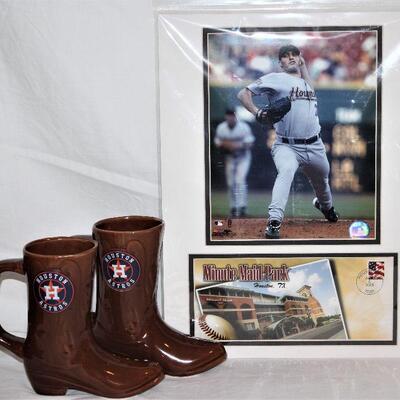 Houston Astros ceramic Boot Mugs                                    Andy Pettitte Houston Astros Pitcher Minute Maid Park 