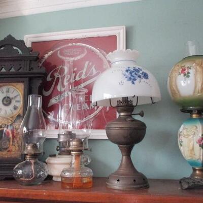 Clocks Vintage Oil Lamps 