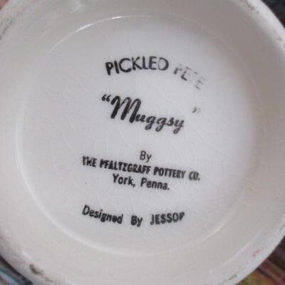 Vintage Pfaltzgraff Flirty Gertie Muggsy Pottery Mug 